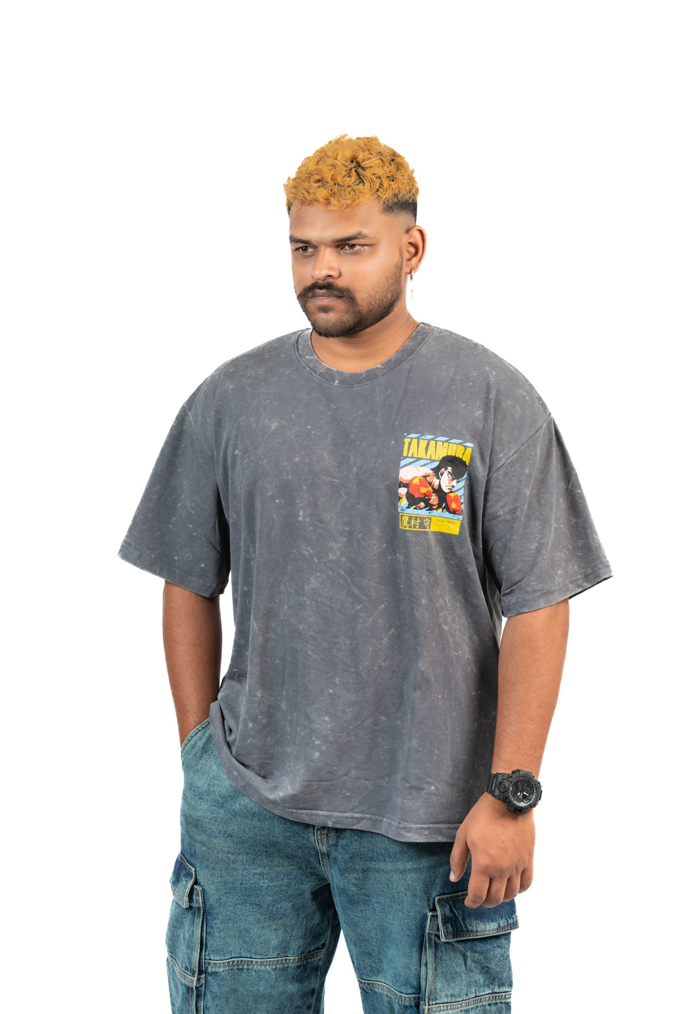 DOMINATE  – Ash Premium Oversized Tee