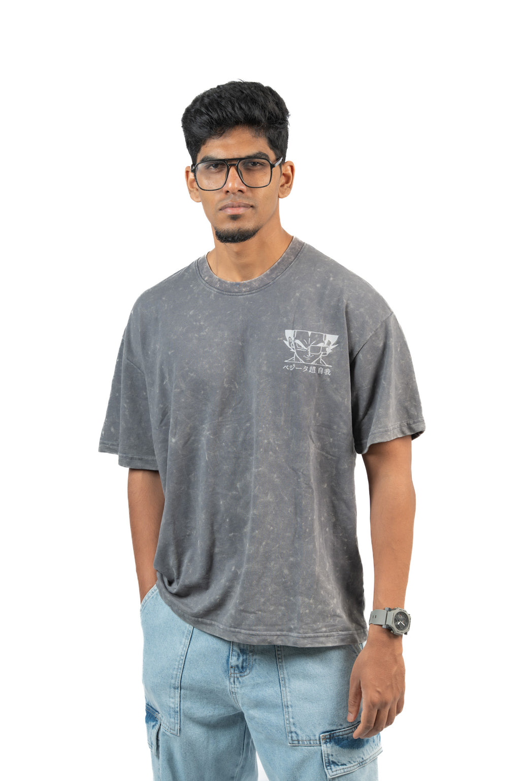 EGO Prince –  Ash Premium Oversized Tee