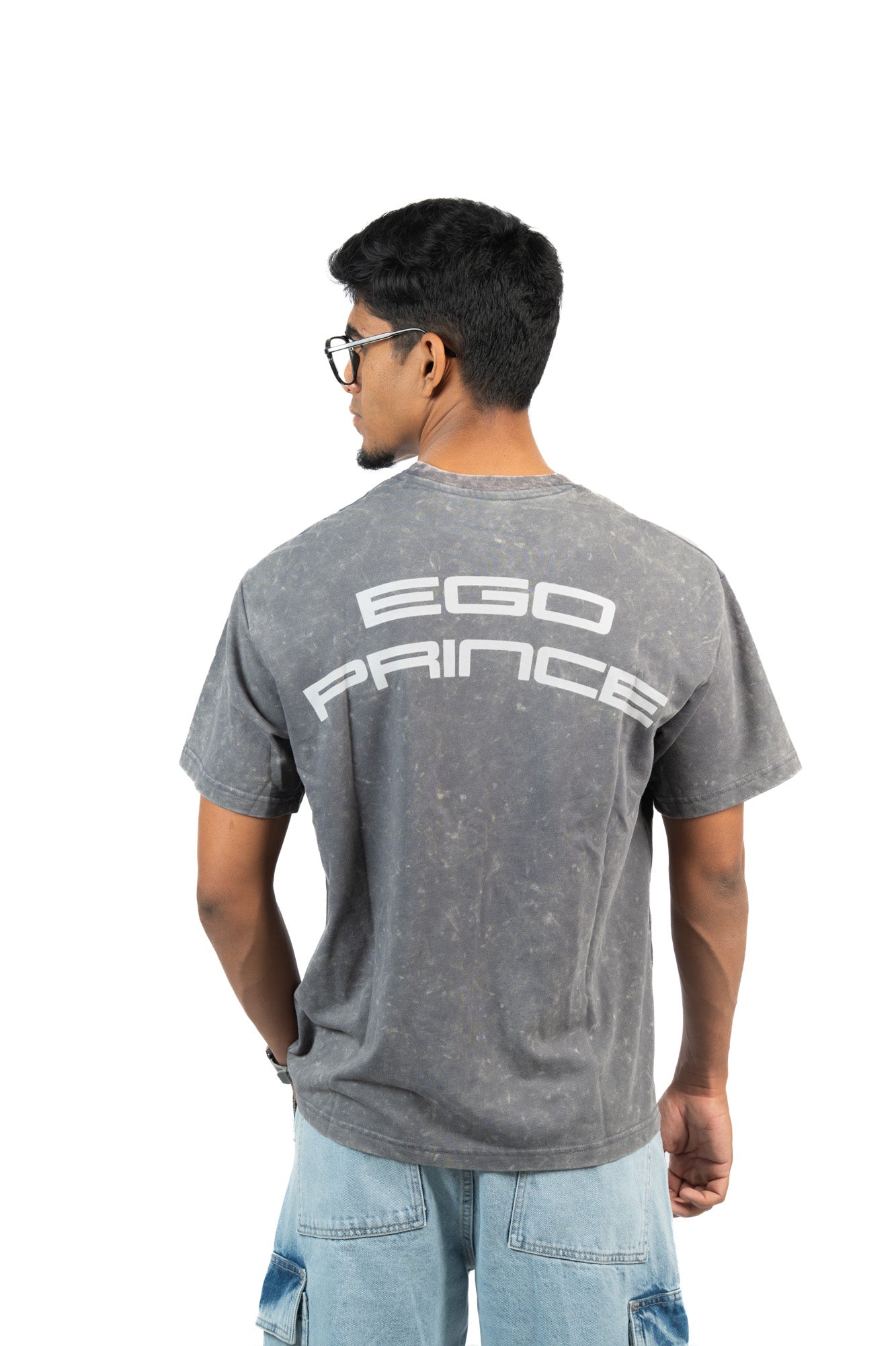 EGO Prince –  Ash Premium Oversized Tee