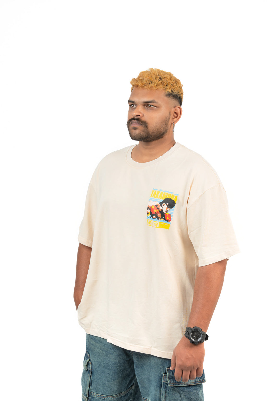 DOMINATE  – Bone Premium Oversized Tee