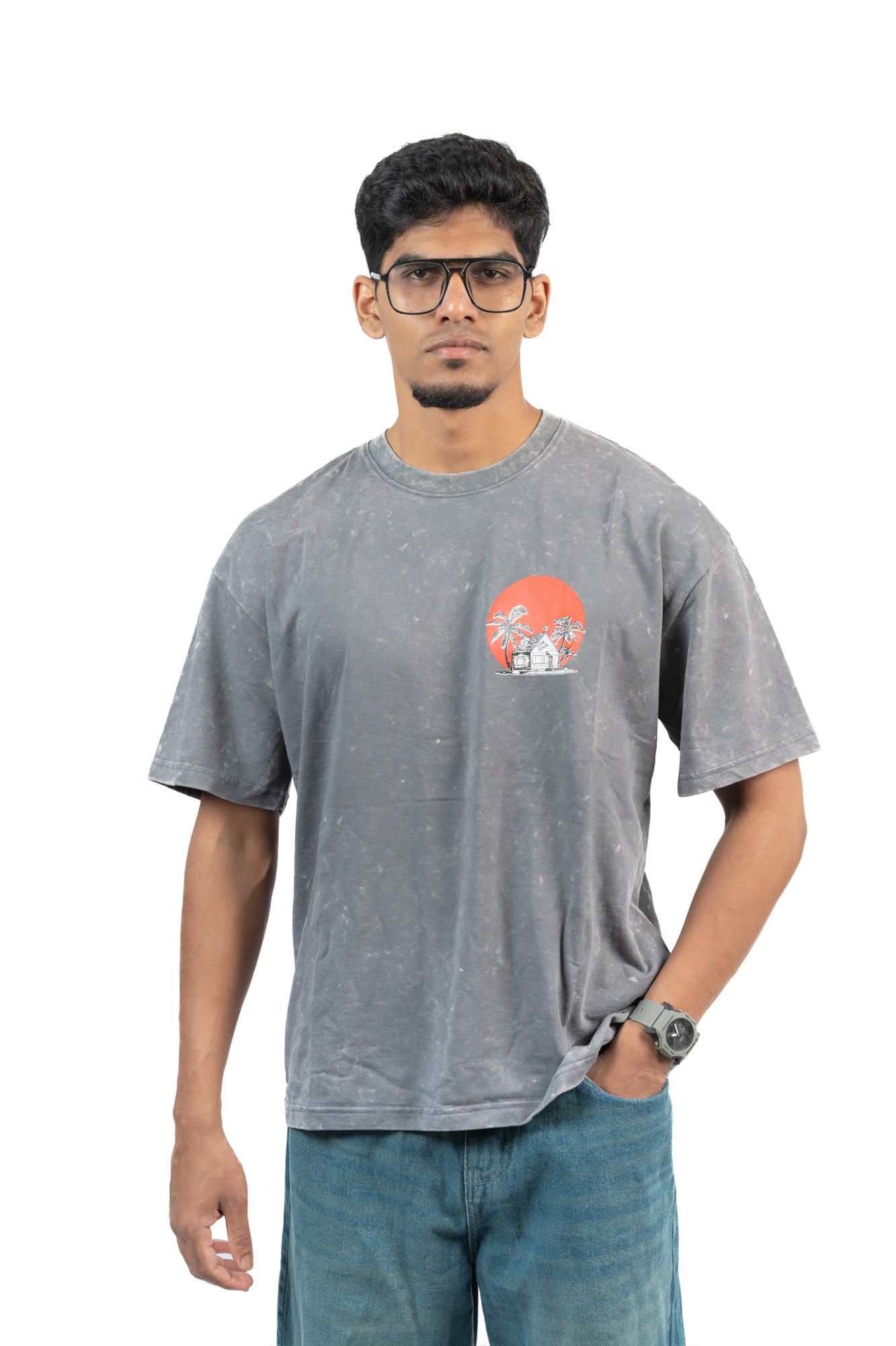 KAME HOUSE – Ash Premium Oversized Tee