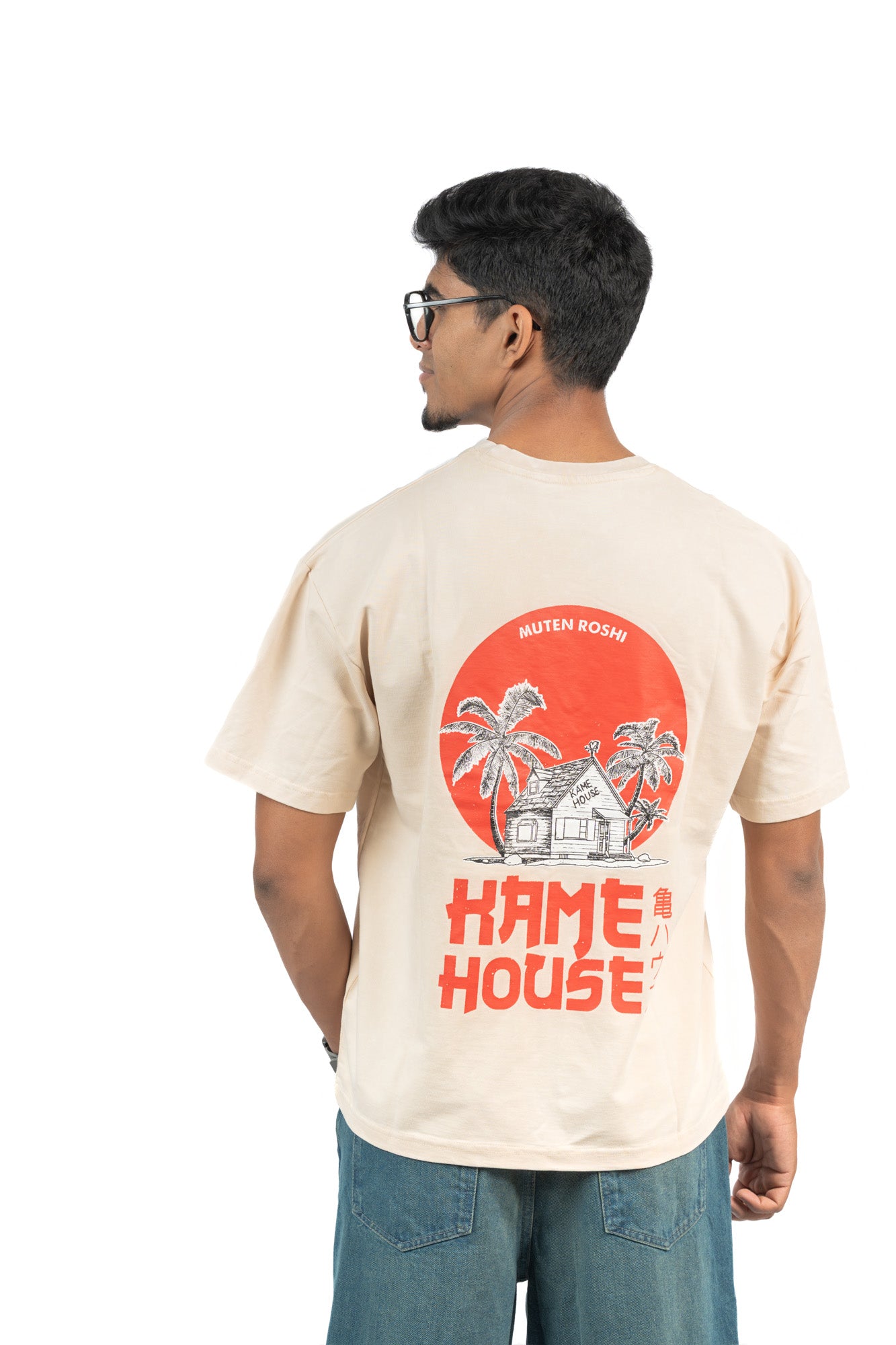 KAME HOUSE – Bone Premium Oversized Tee