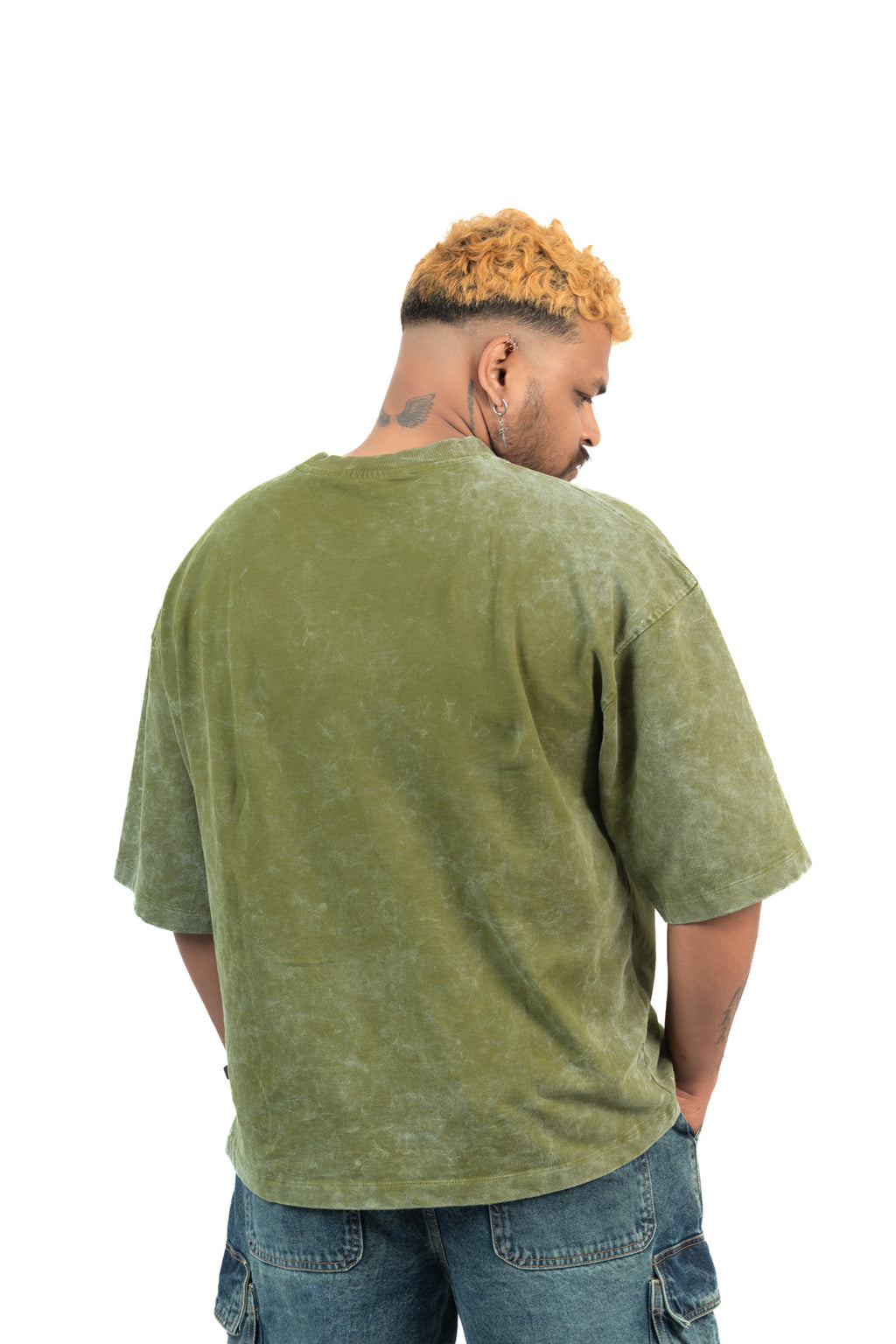 OLIVE DUST  - Premium Oversized Tee