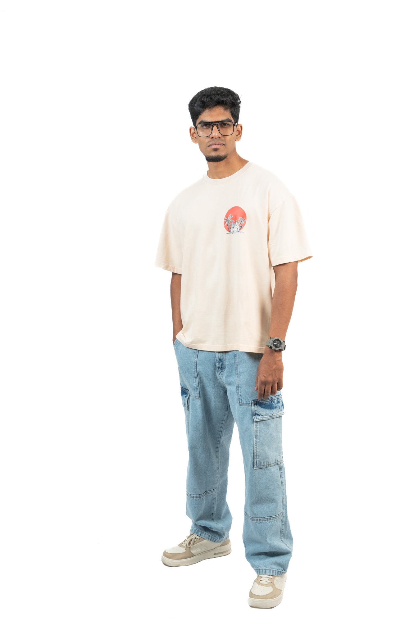 KAME HOUSE – Bone Premium Oversized Tee