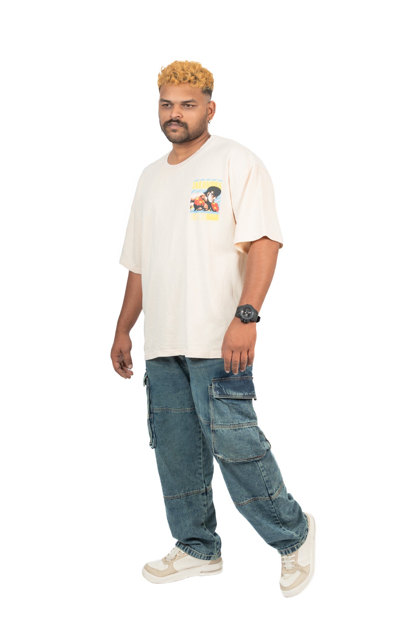 DOMINATE  – Bone Premium Oversized Tee