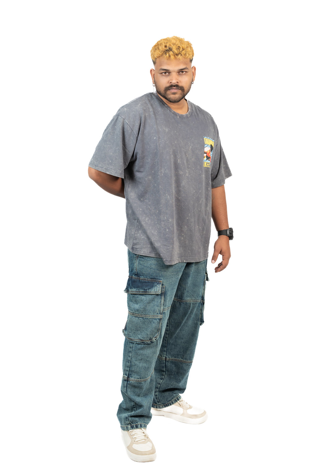 DOMINATE  – Ash Premium Oversized Tee