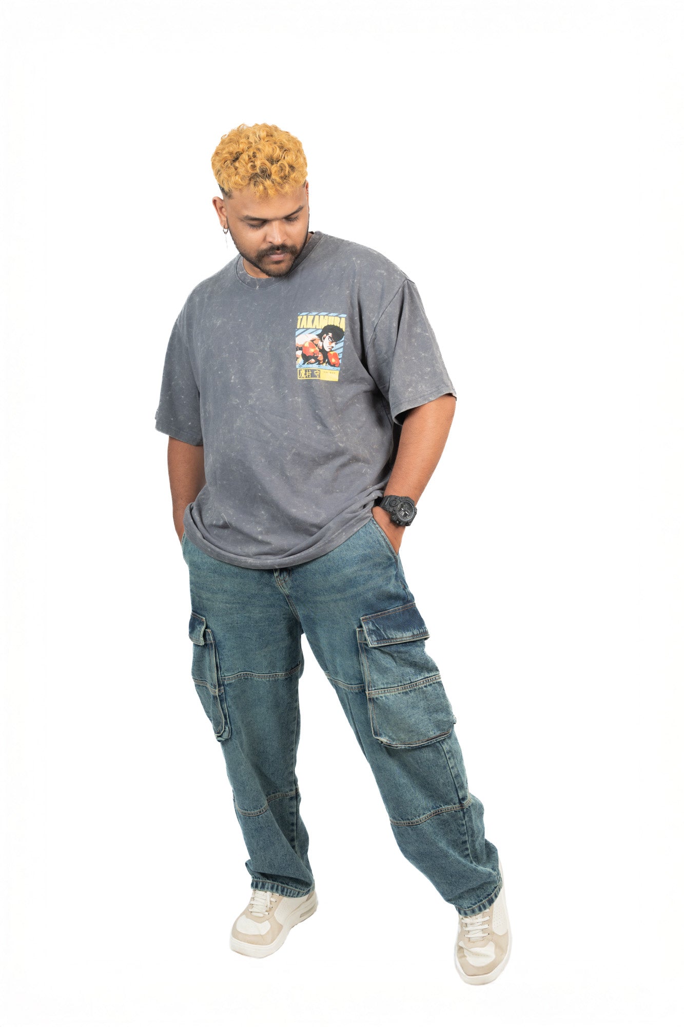 DOMINATE  – Ash Premium Oversized Tee